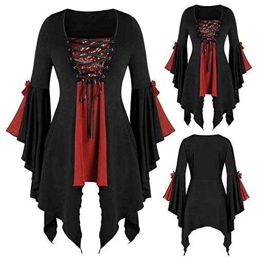 Vestidos de Halloween mulher gótico medieval elegante vintage fantasia de Halloween sexy tamanhos grandes curto vestido médio manga morcego vampiro disfarces carnaval punk terror bruxa noite festa