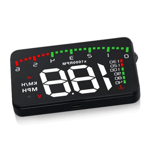 EJHJH Digitaler Auto-Tachometer Geschwindigkeitsmesser für GMC Sierra HD Diesel 2010–2025, Tacho Auto Head Up Display Auto Auto-HUD-Tachometer mit Blitzerwarne