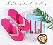 ONCAI Women's Flip Flops with Rhinestone, Arch Support Yoga Mat Comfort Walking Thong Sandal Summer Beach Outdoor Dressy Sandals for Women 2025 Walking Ladies Sandal Rubber Sole Pink Size 9