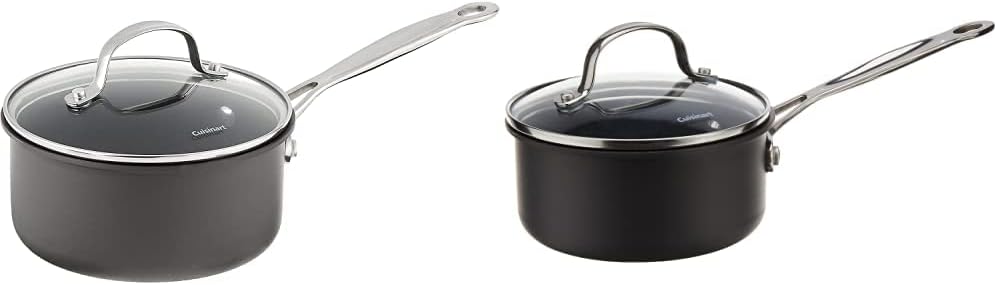 Cuisinart Chef's Classic Nonstick Hard-Anodized Saucepans (1.5-Quart, 1-Quart) Bundle