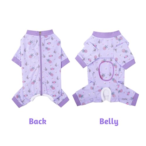 BT Bear Small Dog Clothes, Soft Cotton Puppy Pajamas PJS, Cute Dog Sleeping Clothes, Four Legs Apparel For Cats & Puppies - Image 3