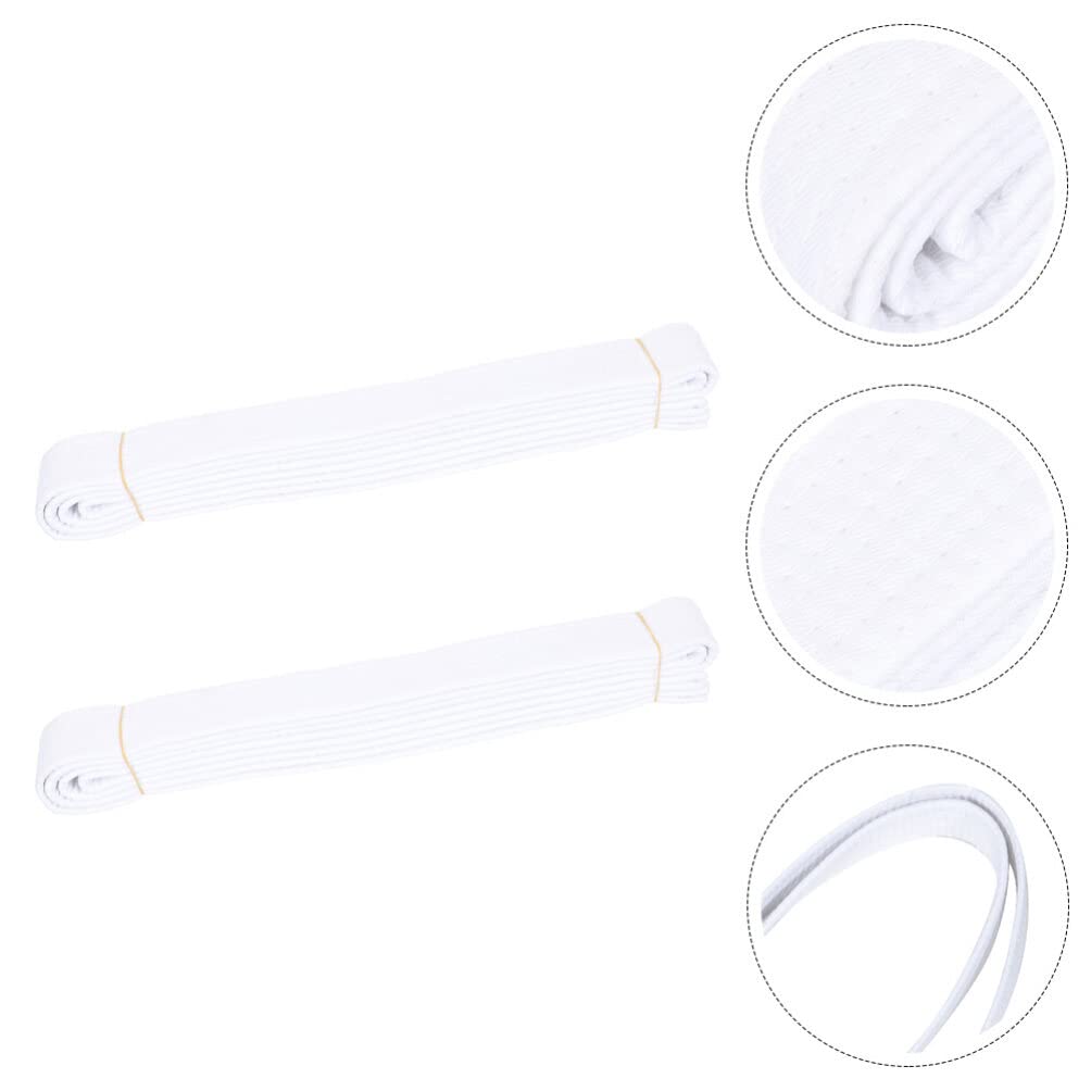 Toddmomy 2 Pz Cintura Taekwondo Cotone Cintura Karate Classifica Cinture Arti Marziali TKD Aikido Cintura Uniforme 280 Cm