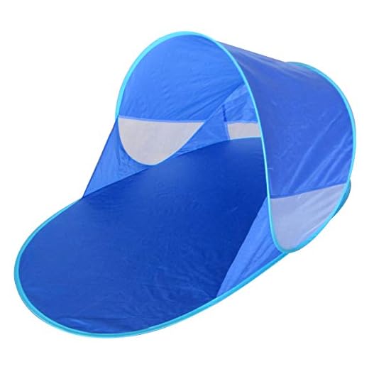 Kiddus Tienda Carpa Refugio de Playa. 100% Proteccion Rayos UV, Pop up automontable y Plegable. Paravientos. Tela Muy Ligera, Ideal para Proteger del Sol niños y Bebés (Tienda Carpa)