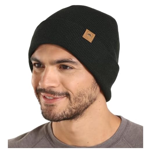 Tough Headwear Bonnet de Montre en Laine mérinos résistant - Chaud, Extensible et Doux - Bonnets en Tricot Doux pour Homme et Femme - pour Un Style sérieux., Homme, Vert Militaire, OSFM