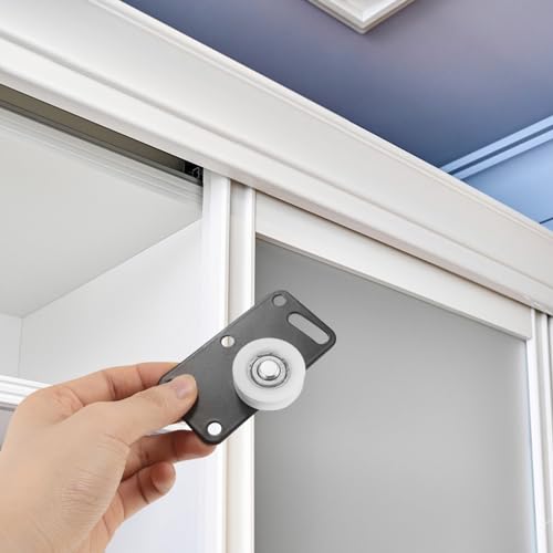 ARTIBETTER 1 Conjunto De Polia Para Porta Deslizante Rolo De Porta Deslizante De Plástico Hardware P