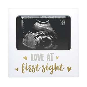 Tiny Ideas Love at First Sight Sonogram Keepsake Photo Frame, Ultrasound Photo Frame for Baby Girl or Baby Boy