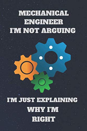 Funny Mechanical Engineer Notebook, Journal, Organizer, Diary Birthday ...