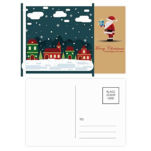 Cartes postales neige et flocons lot de 20 pour correspondances hivernales