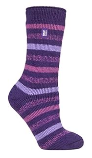 HEAT HOLDERS - Women's 2.3 tog Luxury Thick Fluffy Thermal Socks for Winter 4-8 UK (4-8 UK, Rosebud Purple)