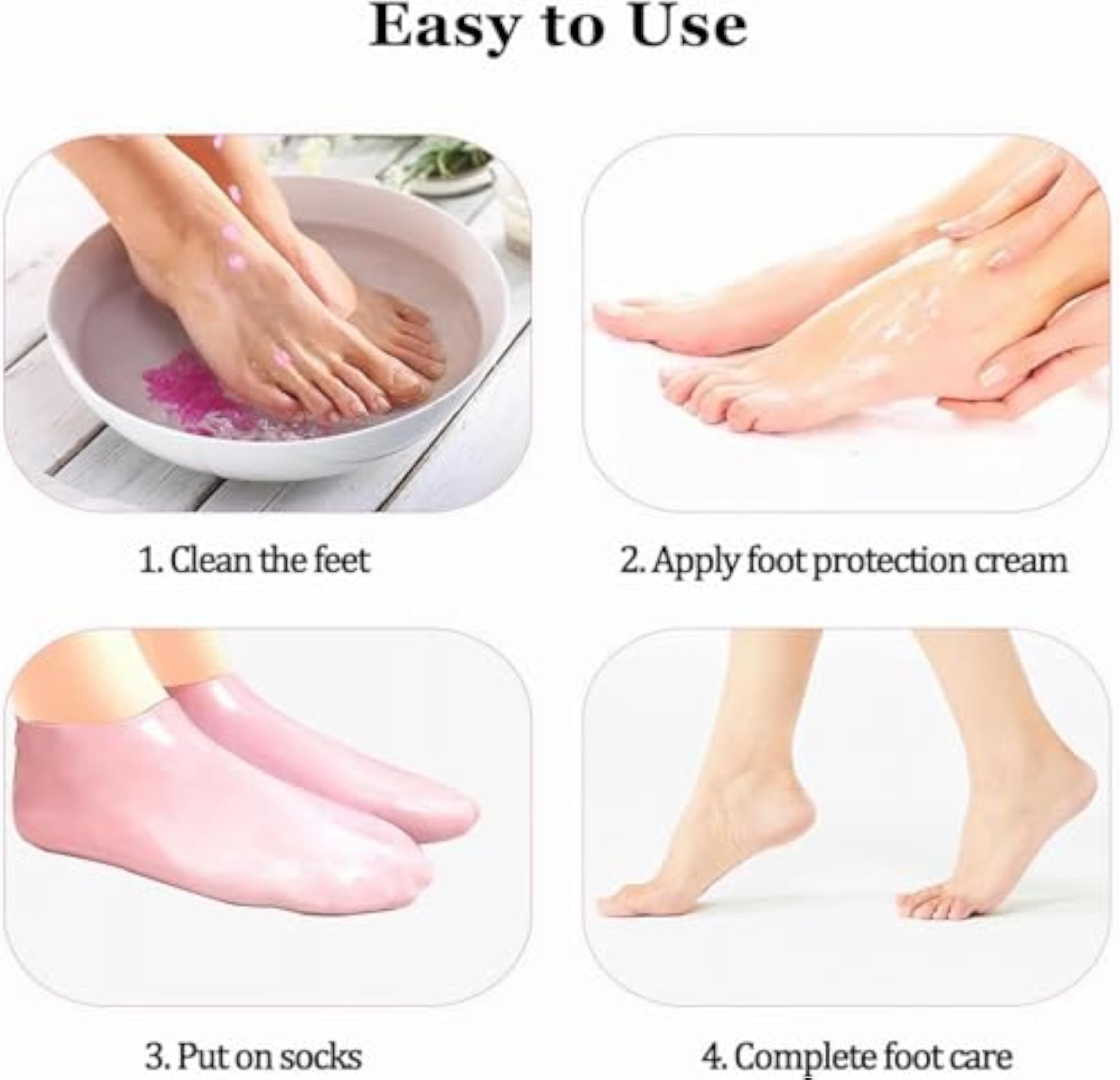 Moisturizing Foot Mask Silicone Socks, Beach Protective