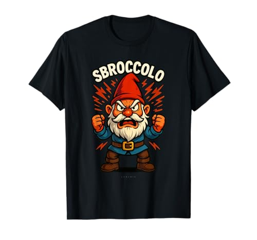Magliette Nani Divertenti t Shirt Sette Nani Frase SBROCCOLO Maglietta