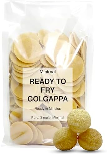 Minimal Ready to Fry Dry Golgappa(Oval Papad),1Kg