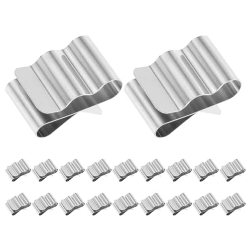 NIYANGLE Lot De 20 Clips Câbles En Acier Inoxydable Pour Panneaux Solaires Clips De Gestion Des Câbles Électriques Fixation Stable Et Sécurisée Accessoires Pour Câblage Photovoltaïque