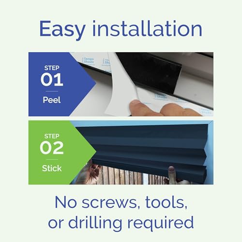 Temposhade Thermal Blackout Temporary Blinds - 6 Pack (110g sqm) | 91.4cm Wider Blind, Easy Stick Up & No Screws | Home Temporary Paper Pleated Blind | Black - Cosy Home Interiors Temposhade Thermal Blackout Temporary Blinds - 6 Pack (110g sqm) | 91.4cm Wider Blind, Easy Stick Up & No Screws | Home Temporary Paper Pleated Blind | Black - Image 4