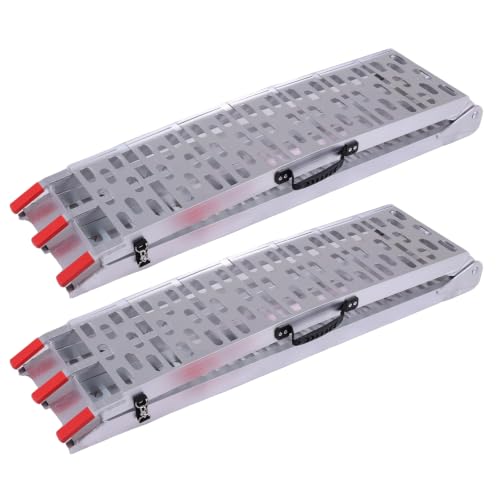 Rampas de aluminio plegables 7.3 ft 2 piezas miniatura 1