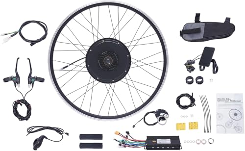 Electric Bicycle 700C Front/Rear Wheel Hub Motor 48V eBike Conversion Kit, 1000W Powerful 28/29Inch Bike Motor Kit with Controller