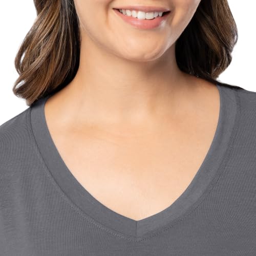 Image of Fruit of the Loom womens Short Sleeve Tee and Pant 2 Piece Sleep Set