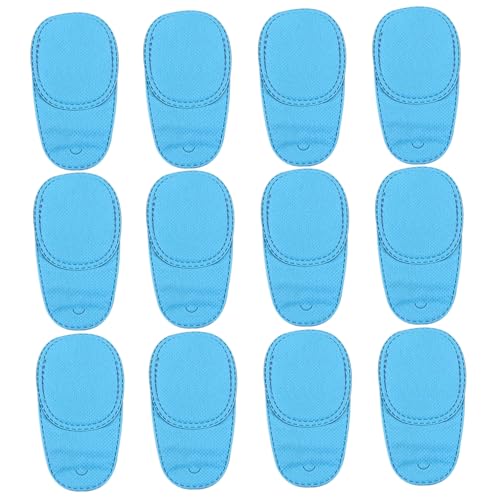 Benda per occhiali 12 pezzi 4x2 pollici traspirante per bambini con foro riutilizzabile per bambini per adulti occhio pigro ambliopia strabismo