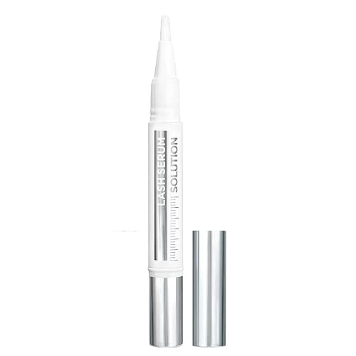 L'Oreal Paris Makeup Lash Serum Solution, flecos de pestañas más densos y gruesos en 4 semanas, formulado con complejo de cuidado de pestañas que