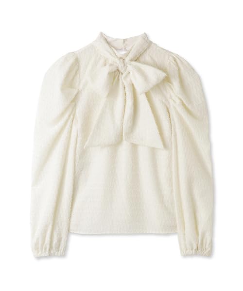 Amazon | [リリーブラウン] テクスチャーボウタイブラウス | シャツ