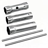 KKLM デュアルエンドレンチソケットセット スパークプラグ用スパナ 3つの異なるサイズ16mm 21mm 17/19mm - 車修理・メンテナンス用工具