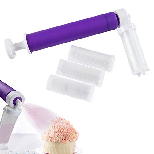 Manual Airbrush for Cakes Decorating Cake Decorating Tools Cupcakes and Desserts Decorating Accessories Birthday Holiday Purple