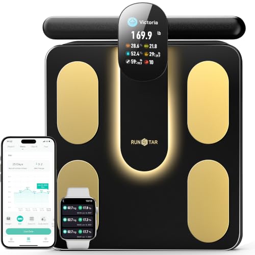 RunStar Scale for Body Weight, Full-Color TFT Display, Retractable Handle