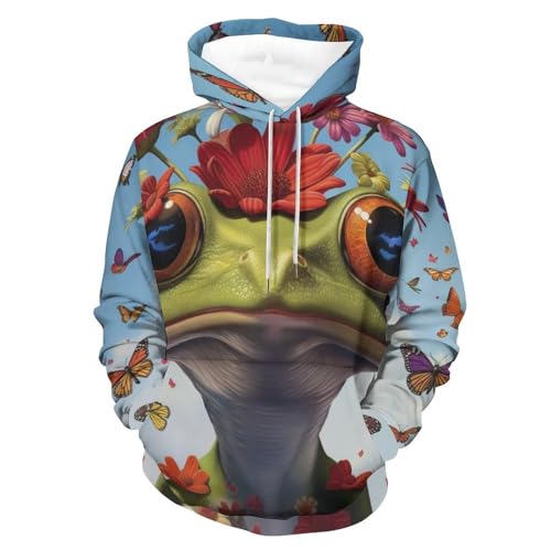 Sweat grenouille papillon résistant au froid pour homme et femme adepte de confort