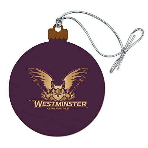 GRAPHICS & MORE Westminster College Primary Logo Wood Christmas Tree Holiday Ornament