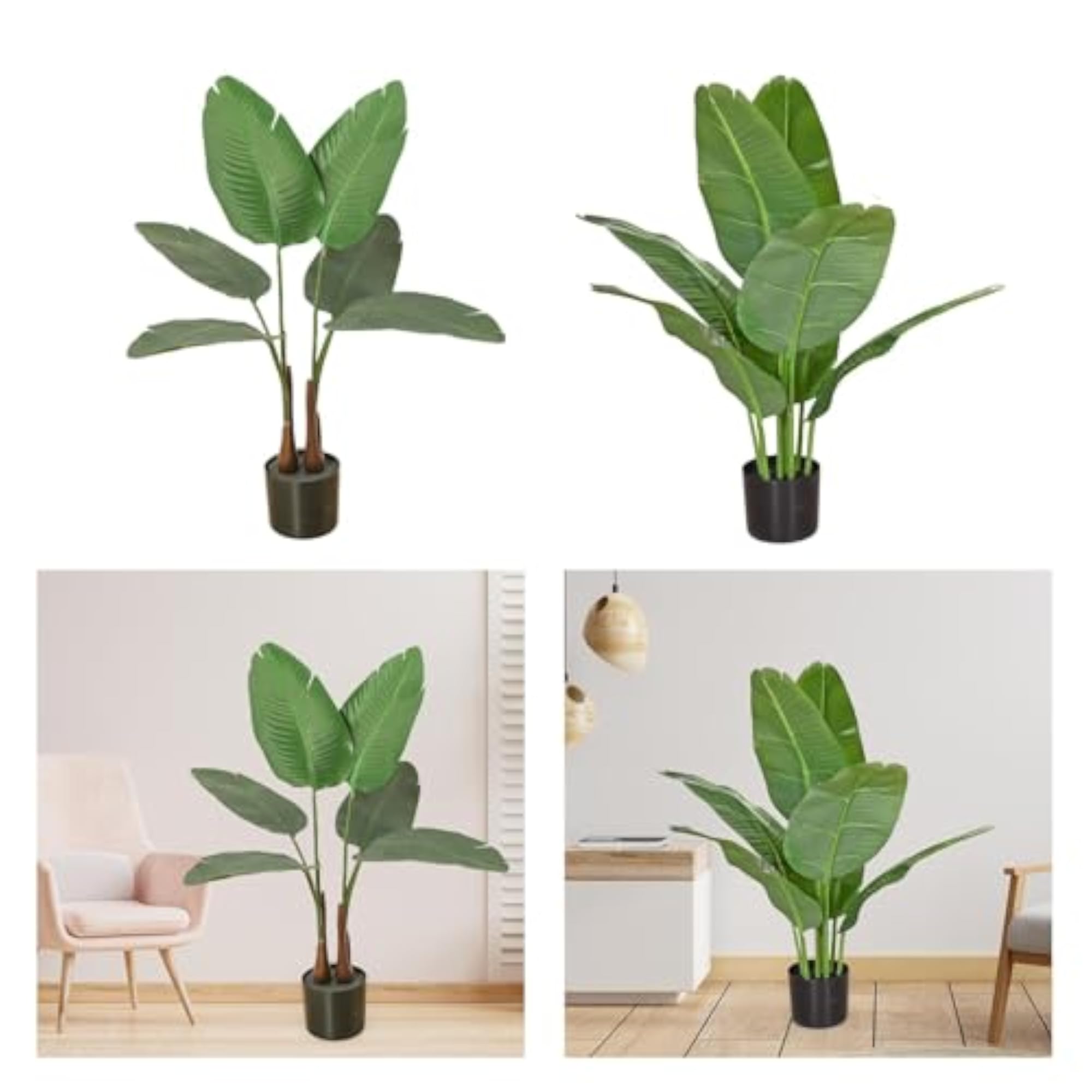 Artificial Plants in Pot for Housewarming Gift, Green