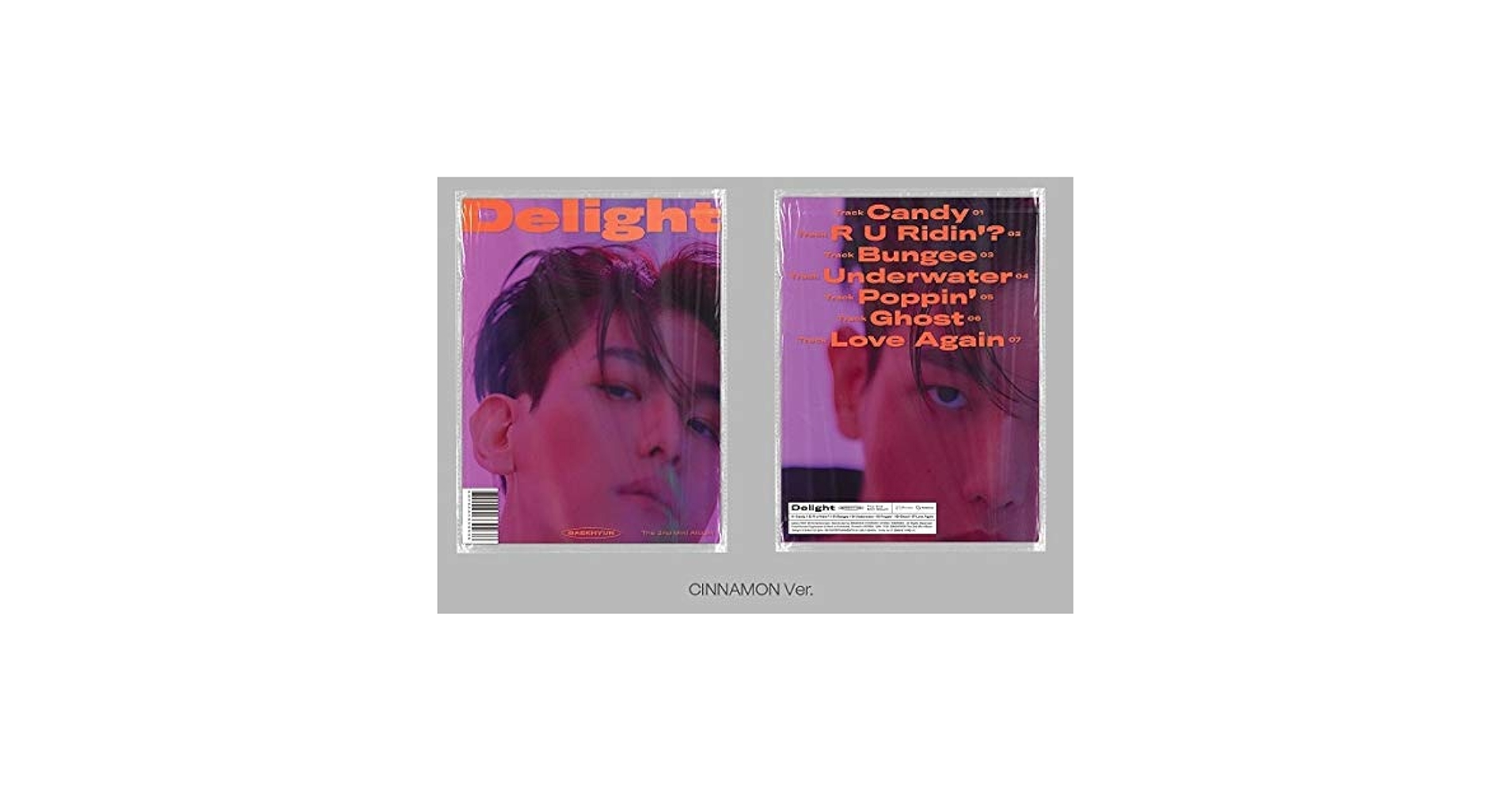 【レア】ベッキョン　 Delight (CINNAMON Ver.) EXO Collection Card (Male) / CD [DELIGHT] (CINNAMON VER