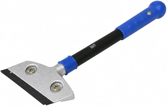 ToolUSA Heavy Duty Scraper | 11-1/2" 29.2 cm Length | ABS Handle & Aluminum Shaft | 4" 10.2 cm Steel Blade | Multi-Surface Cleaning & Scraping Solution