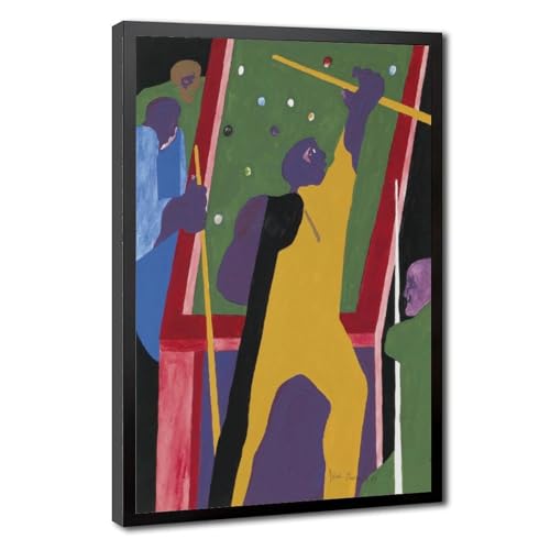 Impression sur toile Pocket Pool de Jacob Lawrence avec cadre suspendu