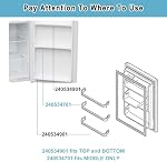 240534901 & 240534701 Remplacement de Bar de Rangement de Porte (2+1pcs) AMÉLIORÉ - Compatible avec Réfrigérateur Frigidaire Kenmore Bar de Retenue de Porte Frigidaire - Remplace AP3214630, 948954, AH734935