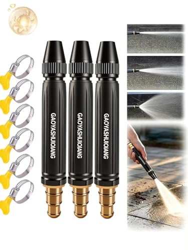 3PCS Home High-Pressure Car Wash Water Gun with Booster Nozzle,Household high-pressure car wash water gun, suitable for watering plants and vegetables as well as washing cars