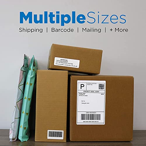 Image of True-Ally 75x50 Direct Thermal Barcode Label Sticker - 3 x 2 inches - 75mm x 50mm - 1000 Labels Per Roll - White Self Adhesive Sticker for Printing Barcoding (20 Rolls Per Pack(20000 Labels))