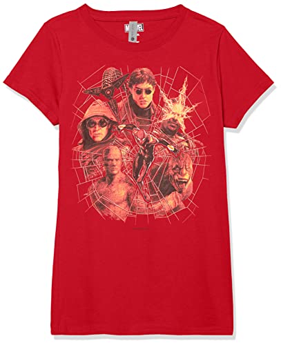 T-shirt Marvel Villain Web rouge en taille XL pour fille ado passionnée de comics