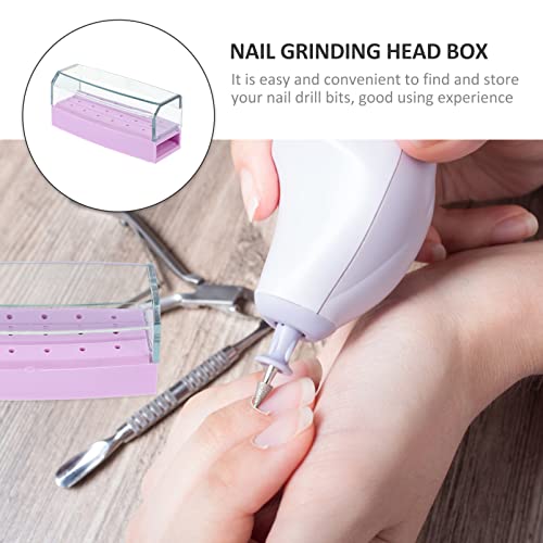 Organizador portátil para brocas de taladro de uñas miniatura 6