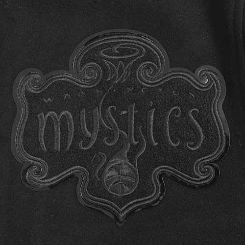 Image of Pro Standard Mens WNBA Classic Triple Black Varsity Jacket