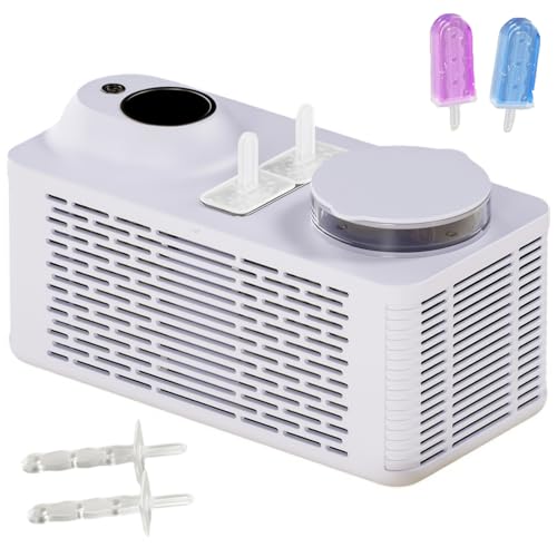 Máquina portátil para paletas de hielo que soluciona meriendas rápidas con su caja de ingredientes