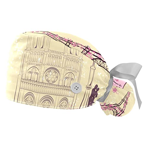 Chapeaux de travail pour hommes femmes JDEZ casquettes bouffantes Paris bicyclette