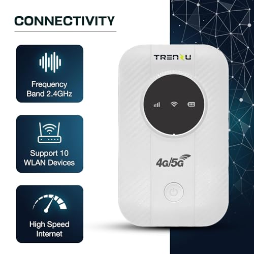 Image of 4G LTE Portable Hotspot Device | Pocket WiFi Dongle 5G /4G All Sim Support | Upto 150Mbps, 2100mAh Battery | Plug & Play Wireless Data Card WiFi Dongle with Sim Slot for Laptop & Travel