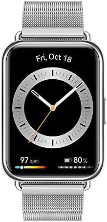 HUAWEI Watch FIT 2 Smartwatch,1.74-Inch HUAWEI FullView Display,Bluetooth  Calling,Healthy Living Management,Durable Battery Life,Quick-Workout  Animations,Automatic SpO2 Monitoring,Silver Frost - PREYCA