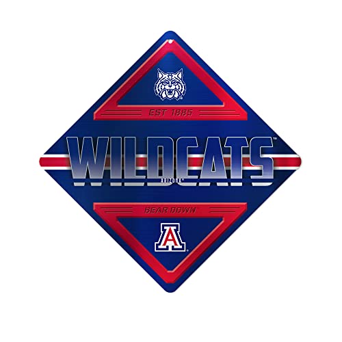 Rico Industries NCAA Arizona Wildcats Metal Sign 16.5'' x 16.5'' Home Décor - Bedroom - Office - Man Cave