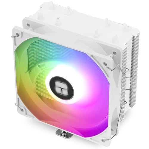 TR Thermalright Assassin X 120R SE White ARGB Enfriador de CPU   4 tubos de calor, ventilador silencioso de 120 mm, para AM4/AM5, Intel LGA1851/1700/115x/1200, enfriador para PC   Blanco ARGB