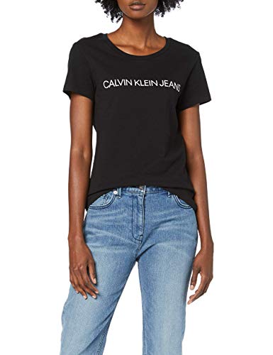 T-Shirt Femme Calvin Klein Jeans Core Logo Slim Fit Coton