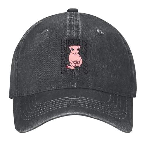 Casquette de baseball Bingus blanche en coton ajustable pour homme et femme