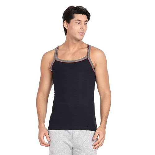 Image of Pepe Mens Square Neck Solid Vest