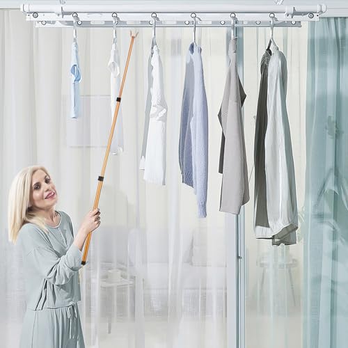 Support robuste en alliage d'aluminium or mat pour placard - 3