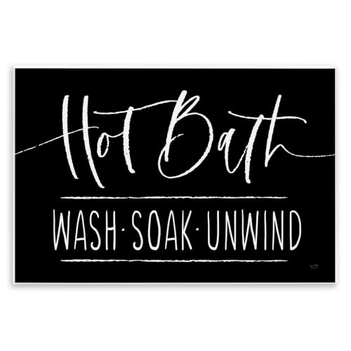 Hot Bath Wash Soak Unwind, 10 x 15 Inch Mounted Print on Wall Plaque
